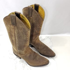 Justin Boots Tan Western Heeled Boots